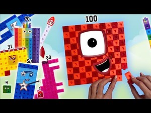 Armando Los NUMBERBLOCKS del 1 al 100 en ESPAÑOL | Video educativo para niños