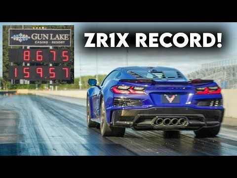 NEW Corvette ZR1X Runs 8.6s 1/4 Mile and Does 0-60 MPH in 1.6 Seconds!