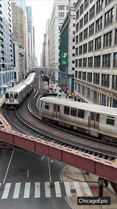 3K views · 295 reactions | cta elevated trains on Wabash and Lake Street | Chicago Epic | Facebook