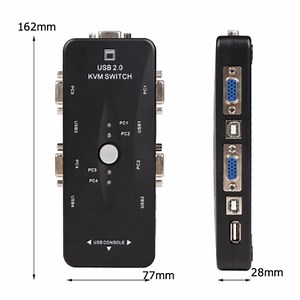 [Hot Item] 4 Port Manual VGA Kvm Switch with USB Keyboard Mouse