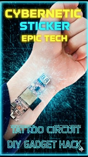 I Made a Transparent Flex Circuit Sticker You Can Put Anywhere! #circuitstickers #sharedprojects