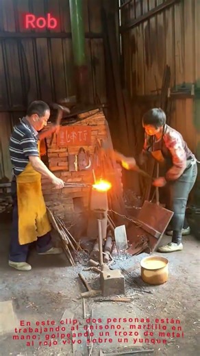 ¡Chispas por doquier! Así se forja el hierro a mano | Técnica de herrería