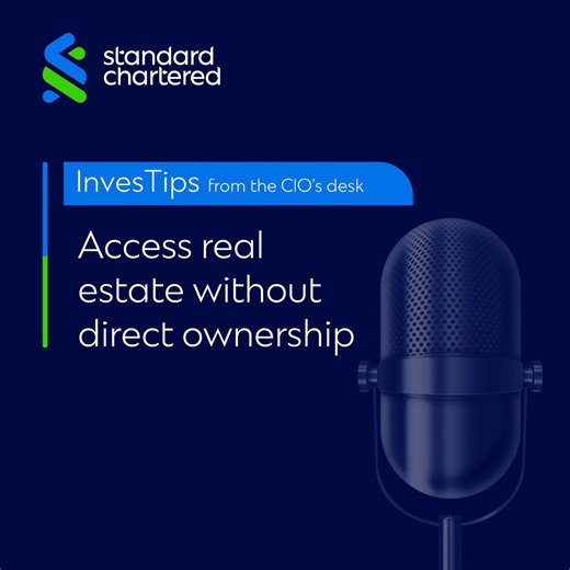 Direct property ownership isn’t the only path to stable, inflation-protected income — discover how REITs can deliver real estate returns without the headaches. Listen more: http://spr.ly/6186fQpim #MarketOutlook #Investing #WealthManagement #StanChartMY #WealthWednesday | Standard Chartered Malaysia