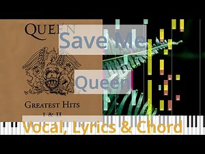 🎹Chord & Lyrics, Save Me, Queen, Synthesia Piano