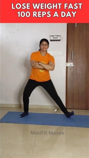 🔥 Lose Weight Fast | 100 Reps a Day Challenge 💪 | Full Body Fat Burn Workout | #shorts