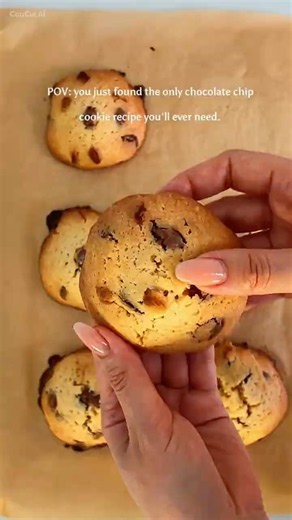 Chocolate Chip Cookies 🍪 | Soft & Gooey Homemade Cookies