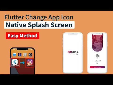 Flutter native splash screen and App icon change - Easy Method