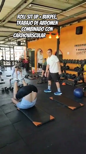 ROLL SIT UP + BURPEE #gym #motivation #discipline