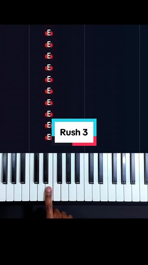 Easy Rush E Piano Tutorial