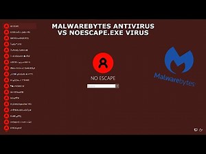 NoEscape.exe Virus vs MalwareBytes Antivirus! #noescapeexe #malwarebytes