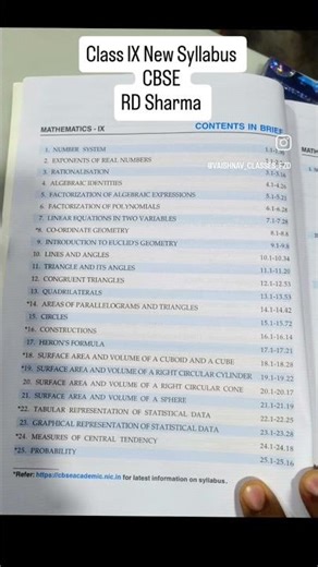 class ix maths syllabus #fyp #reels #shorts #cbse
