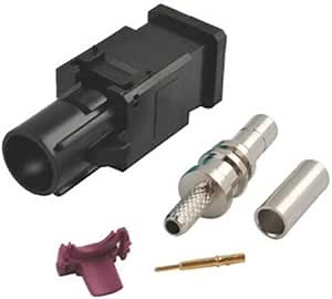 Generic 1pc Fakra Z Male Female Waterproof Connector Universal WaterBlue Color for Car RG316 RG174 Cable