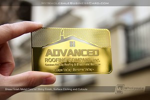Brass Finish Metal Business Cards | World Leader in Metal Business Cards