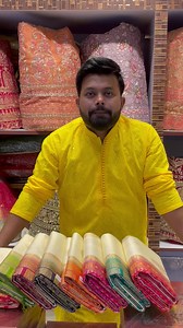 254K views · 6.7K reactions | Exclusive tassar contrast collection in soft blended tassar silk enquiry wattsapp on 8017049966, 6289847382,9073980811 | Banarasi Niketan | Facebook