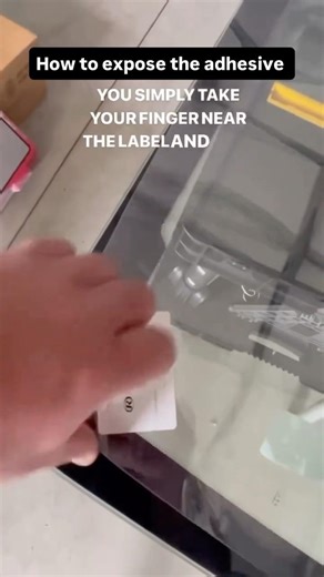 How to expose the adhesive