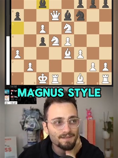 Magnus Sacrifices His Queen and Wins the Game