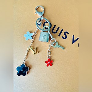 Authentic Louis Vuitton Padlock and Key with Key Chain