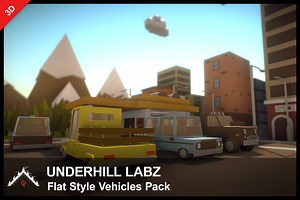 Flat Style Vehicles Pack | 3D Vehicles | Unity Asset Store
