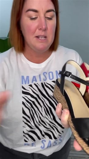 15K views · 102 reactions | Wedges and heels are definitely going to be a major winner this summer! Brittany is one of the first to drop for us by Chrissie! | Big On Shoes | Facebook