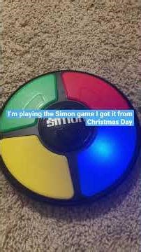 I’m playing the Simon memory game I got it from Christmas Day!!