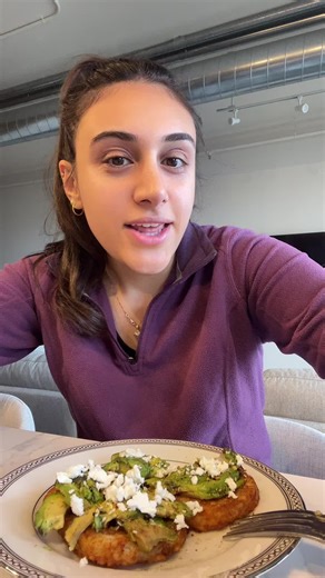 Low FODMAP Breakfast Idea: Avocado Toast on Hash Brown