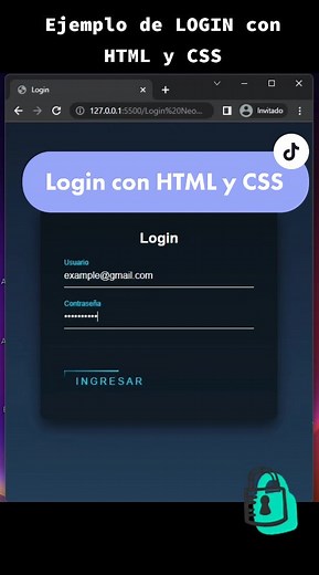 Login con HTML y CSS - Ejemplo de LOGIN con HTML y CSS