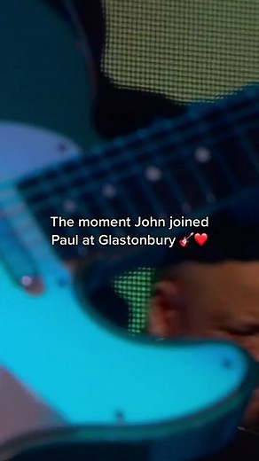 Remembering this special Beatles reunion on the Pyramid Stage 💞 Watch Paul’s #Glastonbury set back on BBC iPlayer 📺 #PaulMcCartney #JohnLennon