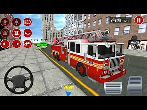 Extreme Fire Truck Driving Simulator 3D! Save Lives as a Firefighter
