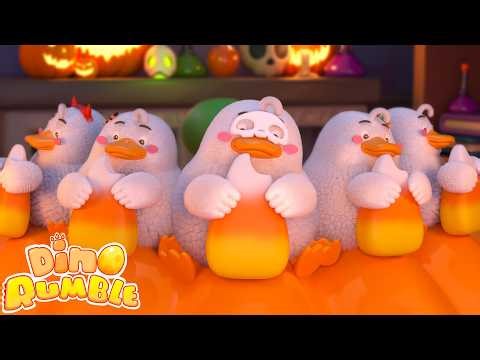🎃Five Little Halloween Ducks | Counting Song for Kids | Spooky Nursery Rhymes