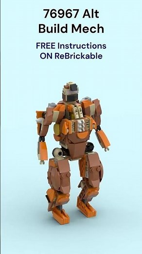 Lego 76967 Alternate Build Mech Animation