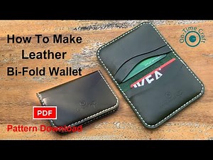 How to Make a bi-fold wallet leather (EP7) PDF pattern download