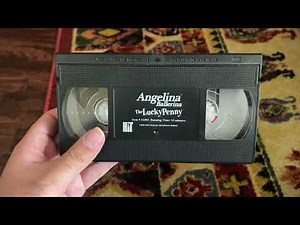 Angelina Ballerina: The Lucky Penny 2003 VHS Side Label 602