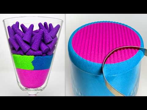 Very Satisfying and Relaxing Video 360 Kinetic Sand ASMR