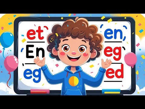 English speaking using vowel sound 'e' | en | et | eg | ed | for kids | learner