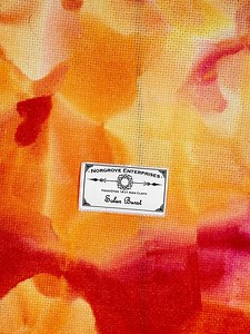 Solar Burst 14 Ct Hand Dyed Artisan Cross Stitch Fabric Aida Cloth Panel in Shades of Orange Peach and Yellow - Etsy UK