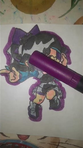 #fnf #fnfmod DIBUJANDO A NEO GIRLFRIEND 💜💜🩵🩵