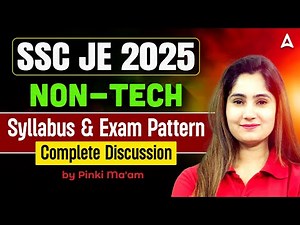 📘 SSC JE 2025 NON-TECH | Syllabus & Exam Pattern Explained 🔍 Complete Guide by Pinki Ma'am