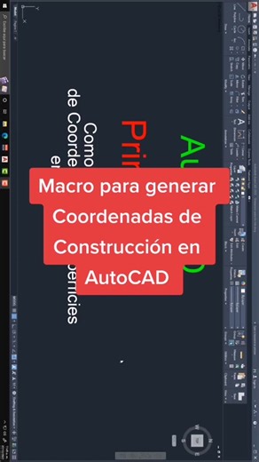 📢Macro para generar Coordenadas de Construcción en AutoCAD parte 1📝 #parati #autocad #autocad_engineering #construction #plano #dibujo #arquitecto #viral #acad #estudiantes #estudiante #diseño #construccion #autocadtip #autocaddesigning