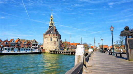 Hoorn Netherlands beautiful historic city by the water (4K)
