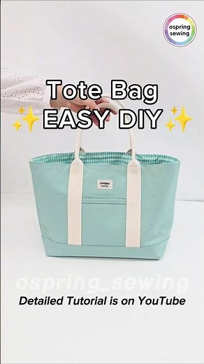 Easy diy tote bag | tutorial 💝