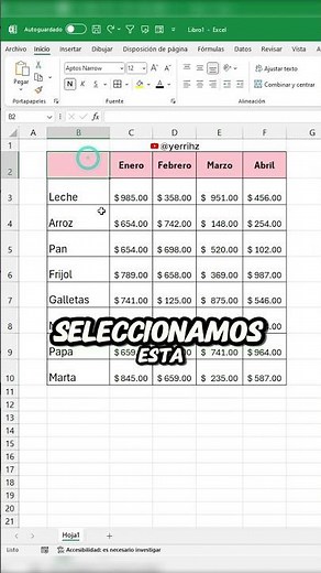 Truco de Excel para escribir texto en una celda #Excel #office #tutorial