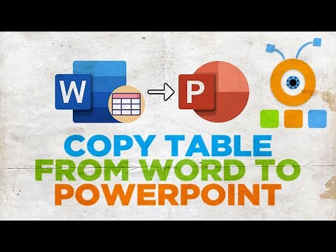 How to Copy Table from Word to PowerPoint