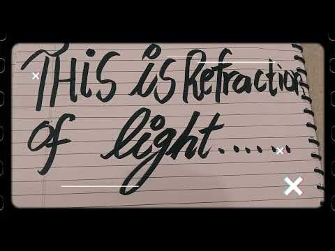 Physics experiment 2...... On refraction of light.....