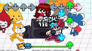 fnf vs scratch cat (friday night funkin' )