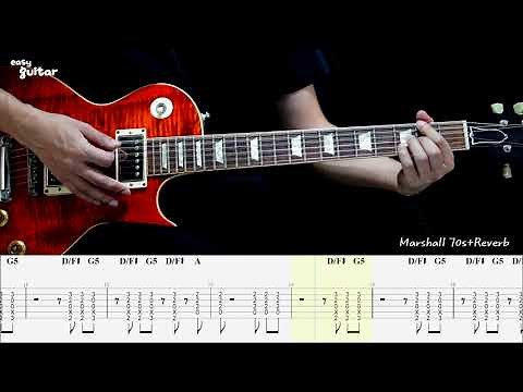 AC/DC - Highway to Hell Guitar Lesson With Tab (Slow Tempo)