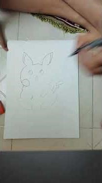 picachu drawing. 10 minutes