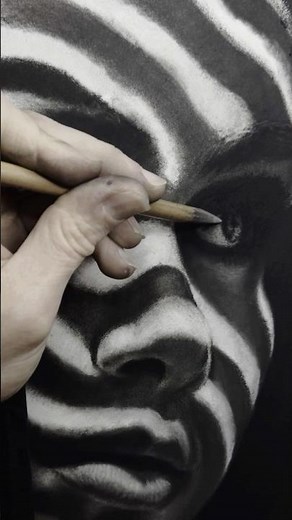 Dramatic Light & Shadow | Realistic Charcoal Portrait Process