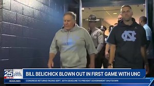Belichick's college coaching debut at North Carolina ends in blowout loss to TCU