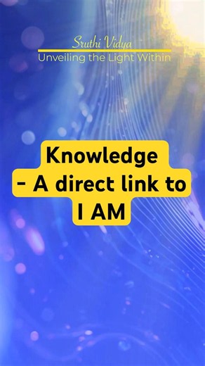 Knowledge - A direct link to I AM #knowledge #motivation #quotes
