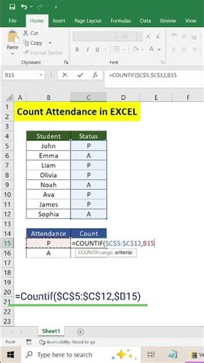 Stop Counting Attendance Manually in Excel! ❌